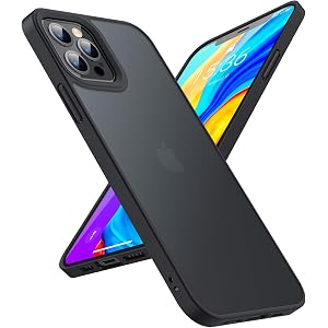 TORRAS iPhone 12 Pro Max 用 ケース 6.7インチ 半透明 米軍MIL規格取得 高耐衝撃 マット…