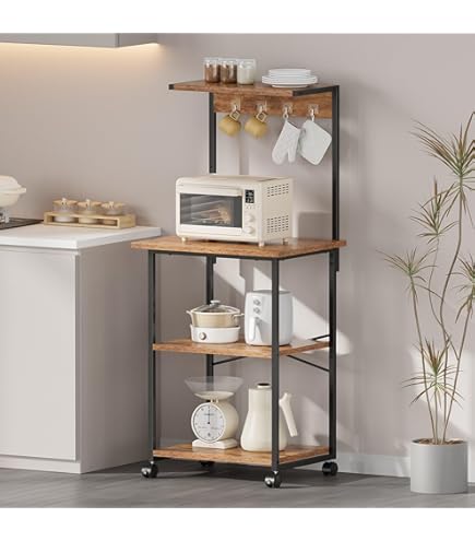 Amazon｜レンジラック キッチンラックフロアスタンド多層ポットラック