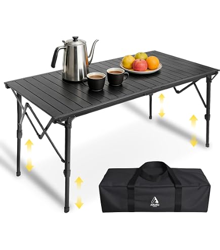 Amazon.co.jp: waku fimac 120×60cm アウトドアテーブル キャンプ