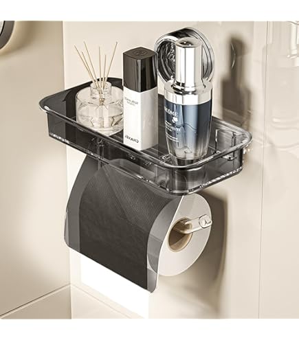 ノーパンチ式壁掛け式アイデア個性吸盤二重浴室トイレホルダー ノーパンチ式壁掛け式アイデア個性吸盤二重浴室トイレホルダー