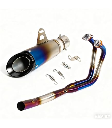 Amazon | MOTOR ROCK SR400/500用 69トランペット フルエキ ダウン MR