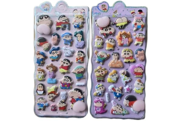 loong おしりぷにぷにシール かわいい ぷくぷく キャラクター 3D マシュマロ ふわふわ もちもち もっちりスクイーズ ステッカー シール帳 デコレーション 2セット R