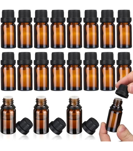 Amazon.co.jp: 茶色遮光瓶(3ml)×18本セット ドロッパー付き : ドラッグ