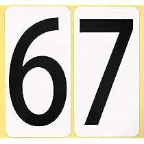 Amazon | 数字 シール 【特大】バラ「8と9」 66K89b ナンバー