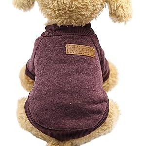 Yolaird ペット服 犬服 Tシャツ セーター 抜け毛対策 ドッグウェア 秋冬服 毛糸 無地 仮装 パーカー 可愛い…