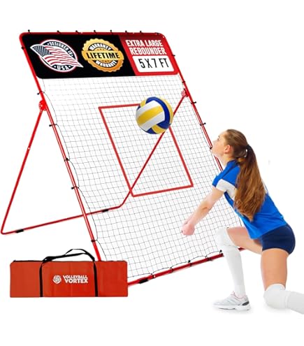 ACELETIQS Multi-Sport Rebounder Net - For Volleyball, Soccer, Baseball, Lacrosse Training