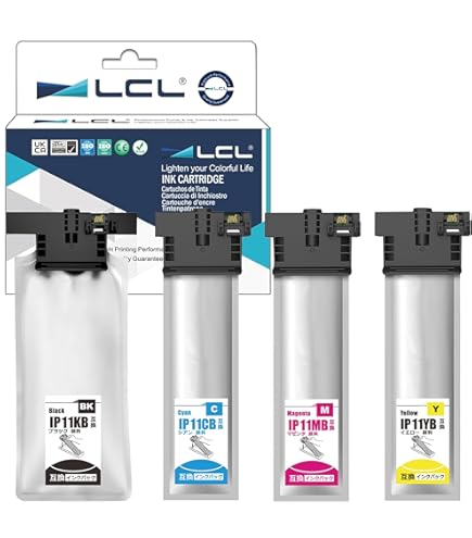 Amazon.co.jp: LCL エプソン用 IP11 IP11B IP11KB 顔料 (1パック