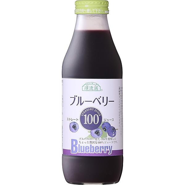 Amazon Co Jp 順造選 ブルーベリー100 500ml 12本 食品 飲料 お酒