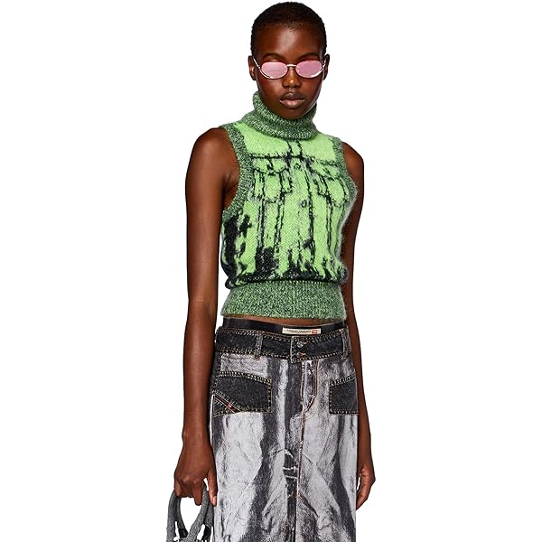 トップス DIESEL Amazon | [Diesel] (ディーゼル) レディース 長袖 ニット ロゴ