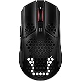 ハイパーエックス(HyperX) HyperX Pulsefire Hasteワイヤレスゲーミングマウス ゲーマー向け 超軽量六角シェルデザイン 61グラム ブラック 2年保証 4P5D7AA