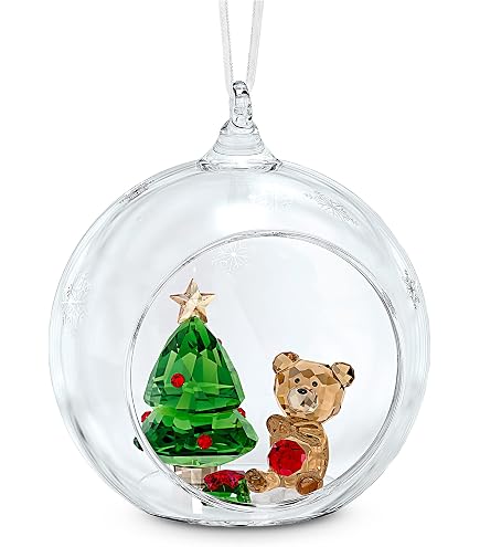 Amazon.co.jp: Swarovski Crystals Ball Ornament - Gold-Tone Metal