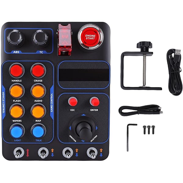 Amazon.co.jp: PXN 多機能 Sim Racing ボタンボックス Windows PC用