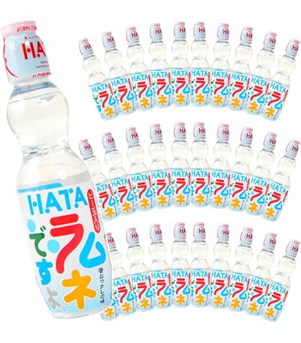 Amazon.co.jp: ハタ鉱泉 ハタPETラムネですよ シール付250ml×30本