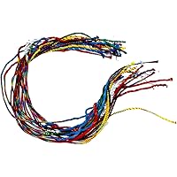 【HANDMADE BRACELET】20本 セット 細い 幸せ ハンドメイド ブレスレット ミサンガ メンズ レディース フレンドシップ フェス アウトドア ;AMMI-016
