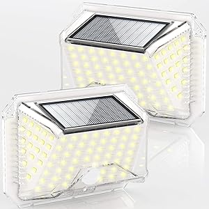 【2021-新モデル オシャレ 多目的】海洋ノ心 屋外ソーラーセンサーLEDライト 3つ作動モード IP65防水 高耐久…