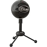 Blue デスクトップUSBマイク Snowball Gloss Black [並行輸入品]