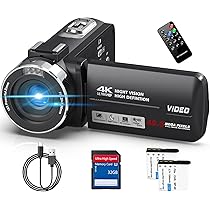 Amazon | ビデオカメラ 4K 4800万画素 18倍デジタルズーム 3.0インチ 
