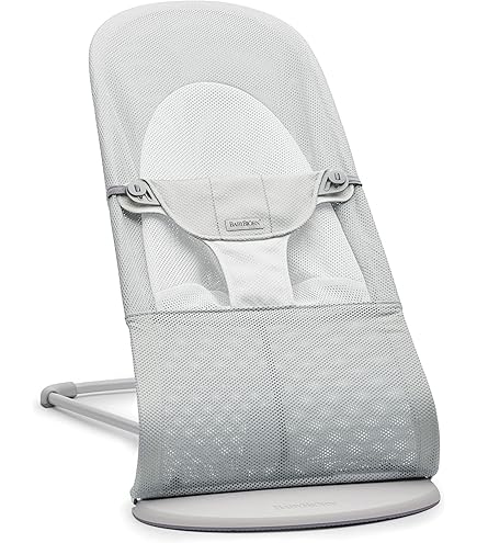 ベビービョルン バウンサー バランスソフト メッシュ 色:シルバーホワイト Amazon | ベビービョルン【日本正規品保証付】バウンサーバランス