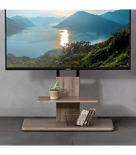 Amazon.co.jp: 壁寄せ型テレビスタンド 32～55インチ対応 FSG47-4401