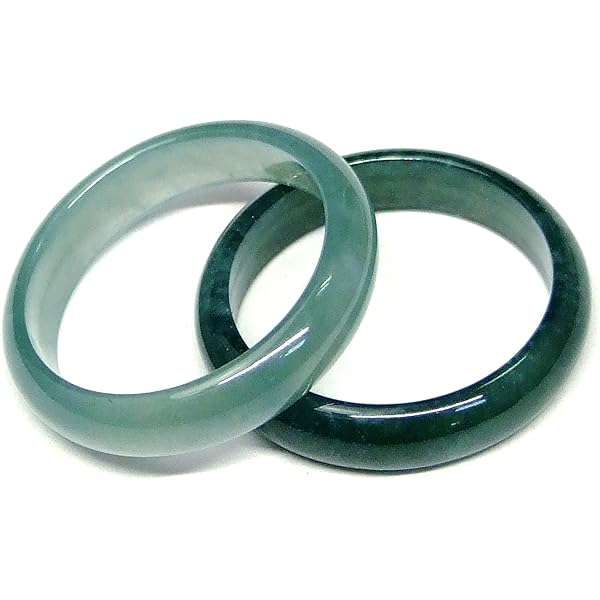 Amazon | リング ミャンマー ヒスイ くりぬき 5mm幅 ネフライト 翡翠