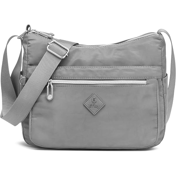 Roka London Farringdon Recycled Taslon Crossbody Bag - Slouchy Half-Moon Shape, Tangerine - View #12