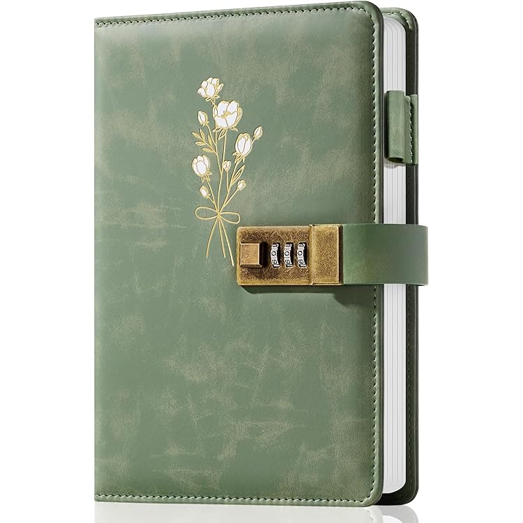 Billtigif Diary With Lock, Journal For Women Girls, Vintage