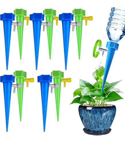 Amazon.co.jp: 6パック 水やり当番 自動給水キャップ じょうろ 自動