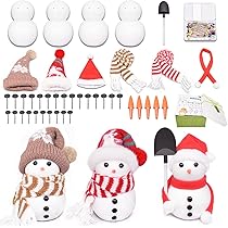 Amazon | MengMeng 3個セット DIYクリスマス雪だるまキット 可愛い毛糸
