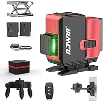 12ライングリーンレーザー墨出し器3D墨出器墨だし器水平器水準器/三脚付き Amazon | Kiprim レーザー墨出し器 12線 3x360°グリーンレーザー