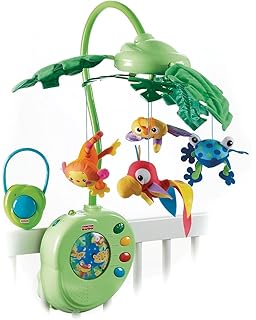 fisher price rainforest grow with me cot mobile
