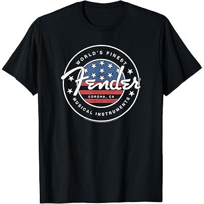 Amazon | Fender Vintage Guitar Lineup Tシャツ | Tシャツ