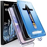 【覗き見防止】MAGIC JOHN 対応 iPhone 17 ガラスフィルム 2枚セット ガイド枠付き 自動吸着 貼りやすい 強化ガラス | 6.3インチ、9H硬度、耐衝撃、貼りやすい、高感度タッチ、スクラッチ防止、指紋防止、飛散防止
