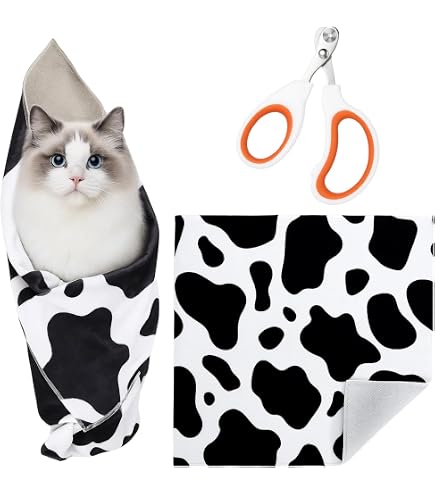 Amazon | Hitasi 猫グルーミングラップ 猫固定マジッククロス 介護