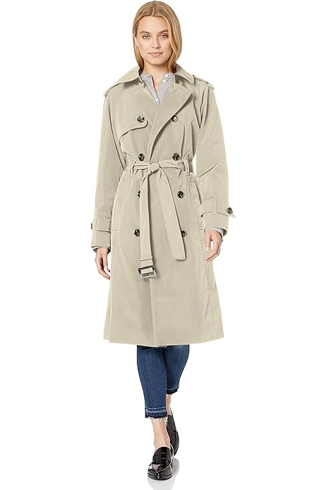 single breasted womens raincoat