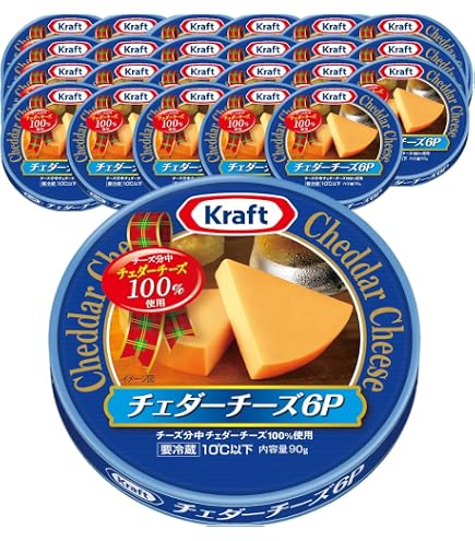 Amazon.co.jp: Kraft Cheddar Cheese 6P 90g×12 pieces [Cheese