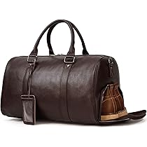 MBハイエンドトラベルバッグ　ボストンバッグ　旅行　レザー　ブラウン　2way Amazon.co.jp: レザー トラベルバッグ メンズ 本革 ボストン