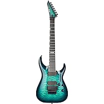 Amazon | E-II エレキギター HORIZON FR-7 QM Black Turquoise