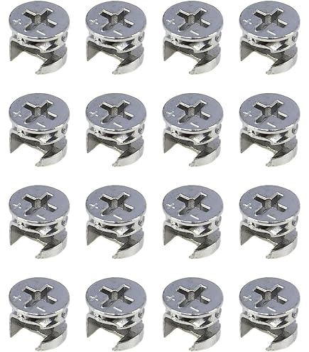 uxcell カムロックナット ジョイントコネクタ 80個 uxcell カムロックナット 15 x 10 mm ジョイントコネクター