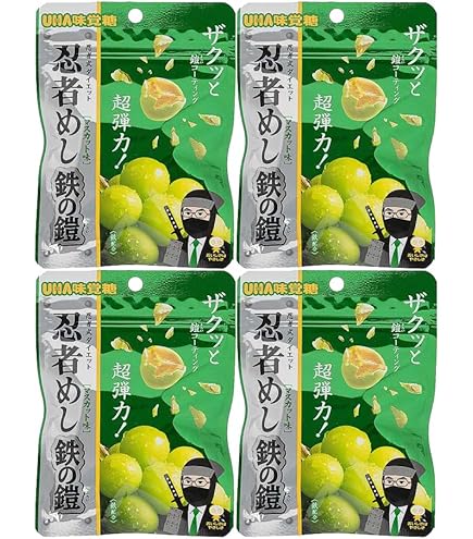 Amazon | 【4袋セット】忍者めし 鉄の鎧 グレープ味 40g×4袋