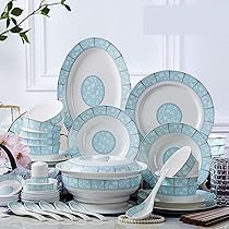 Amazon.co.jp: 陶器食器 28点セット 56点セット 花柄 裏柄 白い磁器 6