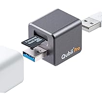 Maktar　iPhoneカードリーダー Qubii Pro MKPQS-RG　USB microSD ローズゴールド Amazon | Maktar Qubii Pro ローズゴールド (microSD 256GB付