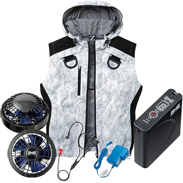 Amazon.co.jp: 空調服 ジードラゴン Z-DRAGONフード付 長袖ブルゾン