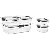 ラバーメイド(Rubbermaid)BRILLIANCE 5個セット 保存容器 BPAフリー 1976520