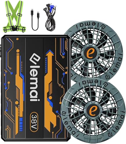 Amazon.co.jp: [elemai] 48V/42V/28V超高出力 ファンバッテリー セット
