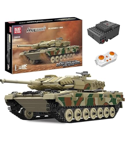 Amazon.co.jp: Mould King 20020ハイテクMOCヒョウ2戦車玩具