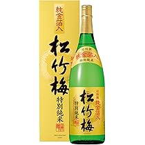 ◆ 松竹梅  ◆ Amazon.co.jp: 超特撰 松竹梅 祝彩 純金箔入 吟醸 [ 日本酒 1800ml