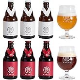 KAGUA Blanc/Rouge Craft Beer, Kaagua Blanc/Rouge 3 Bottles, 11.2 fl oz (330 ml) Bottles/6 Bottles/Drinking Comparison Gift, S