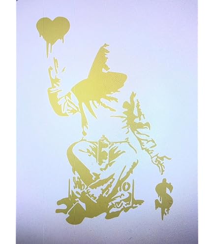 Amazon.co.jp: 愛と金 バンクシー 二枚組 STICKER JAPAN 各約縦