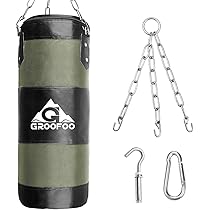Amazon | パンチバッグ GROOFOO サンドバッグ ボクシング 散打 体鍛え