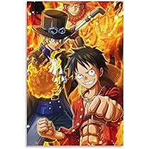 ワンピース　ルフィ＆エース　ビジュアルアートポスター ワンピース ルフィ＆エース ビジュアルアートポスター
